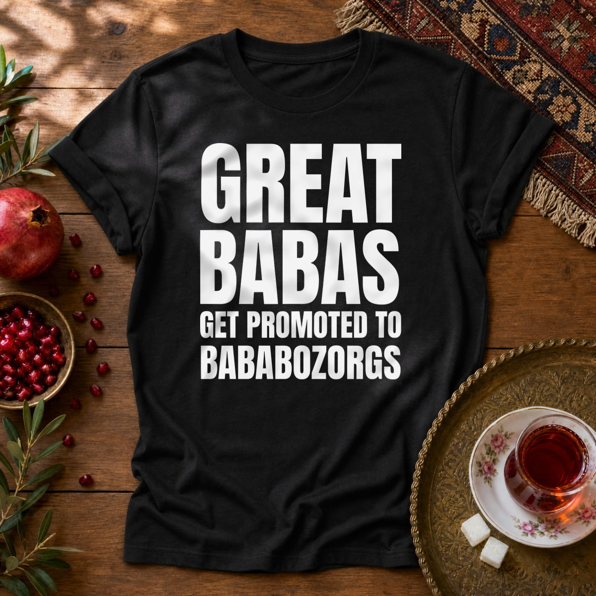 Great Babas Get Promoted to Bababozorgs Unisex T-Shirt - Black