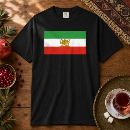 Shir-o-Khorshid (Lion & Sun) Premium Tee - Black