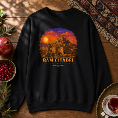 Bam Citadel - Pixel Art Sweatshirt - Black