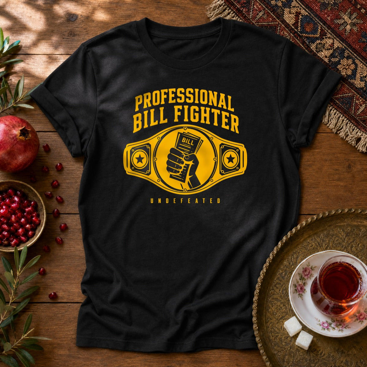 Professional Bill Fighter Unisex T-Shirt - Black