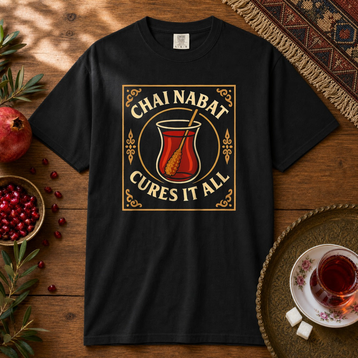Chai Nabat Cures it All Premium Tee - Black