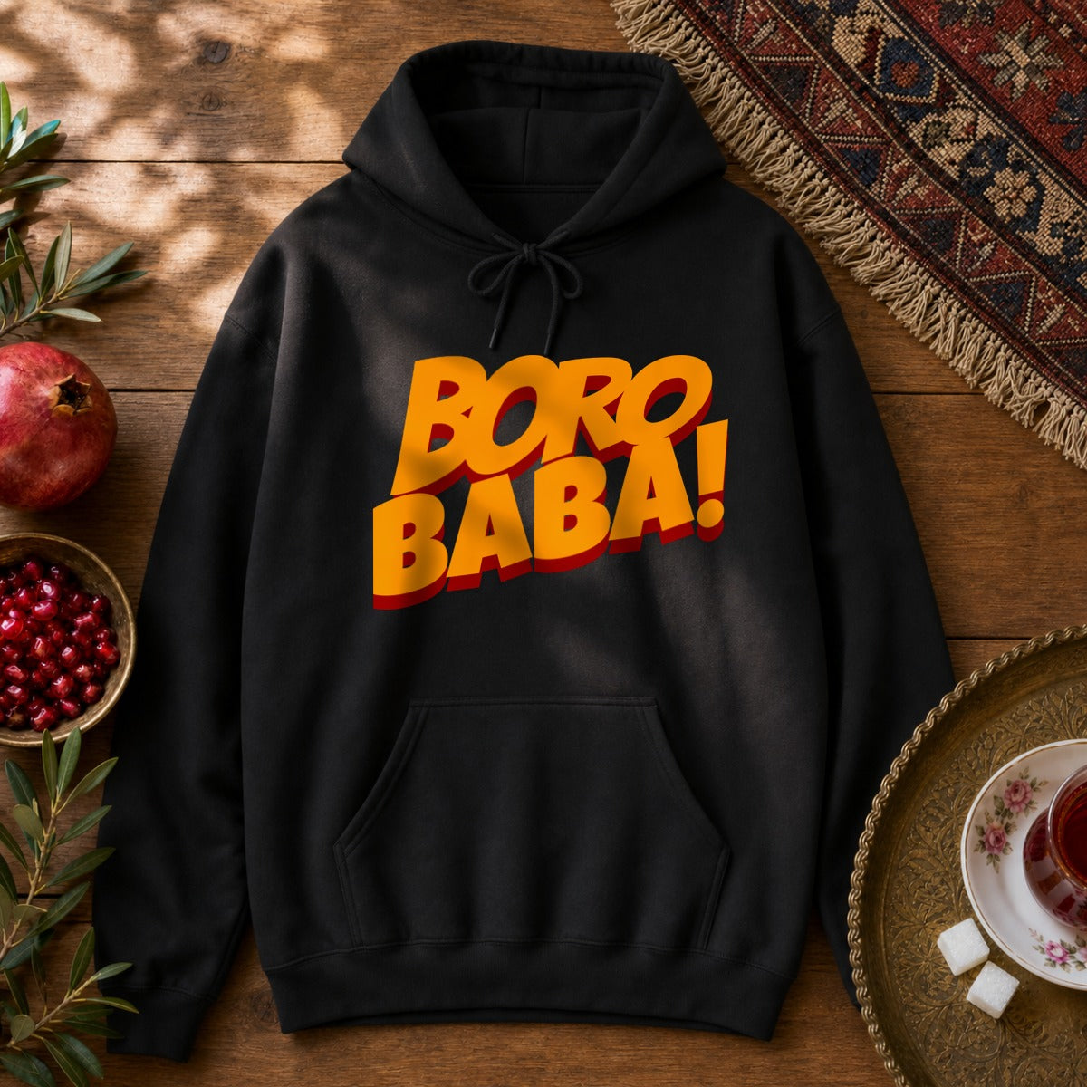 Boro Baba Hoodie - Black