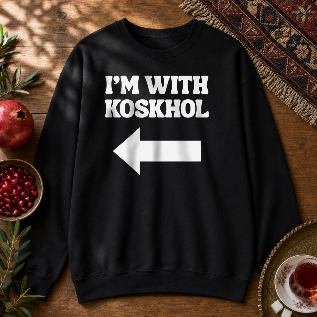 I'm with Koskhol - Right Sweatshirt - Black