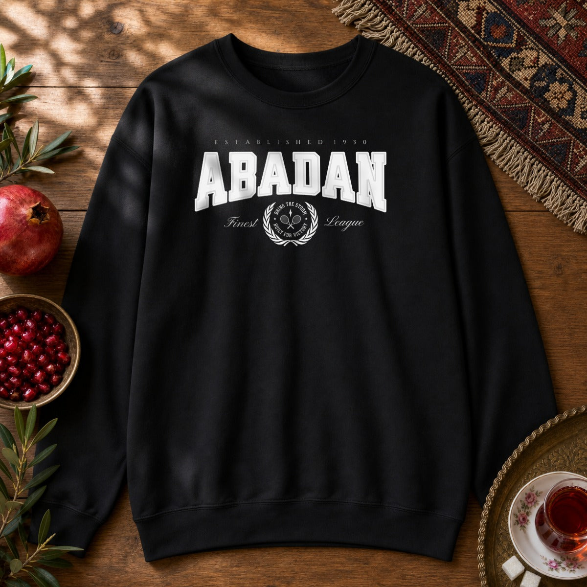 Abadan Tennis Club Sweatshirt - Black