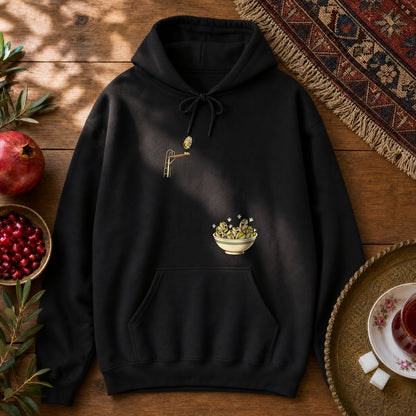 Diving Pistachio Hoodie - Black