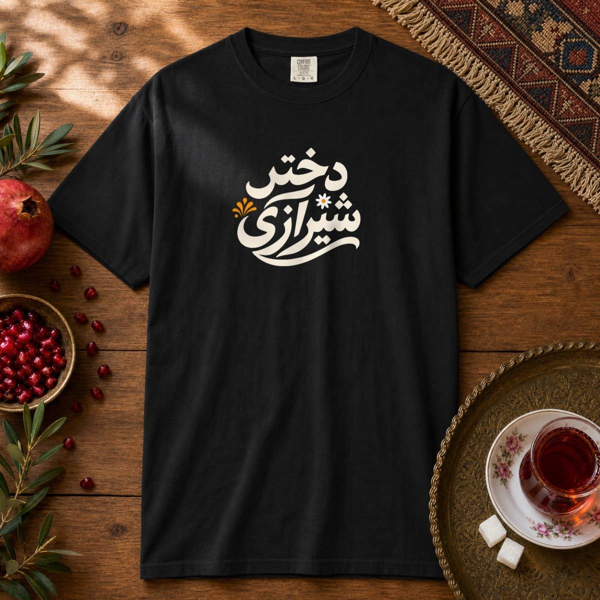 Dokhtar Shirazi Premium Tee - Black