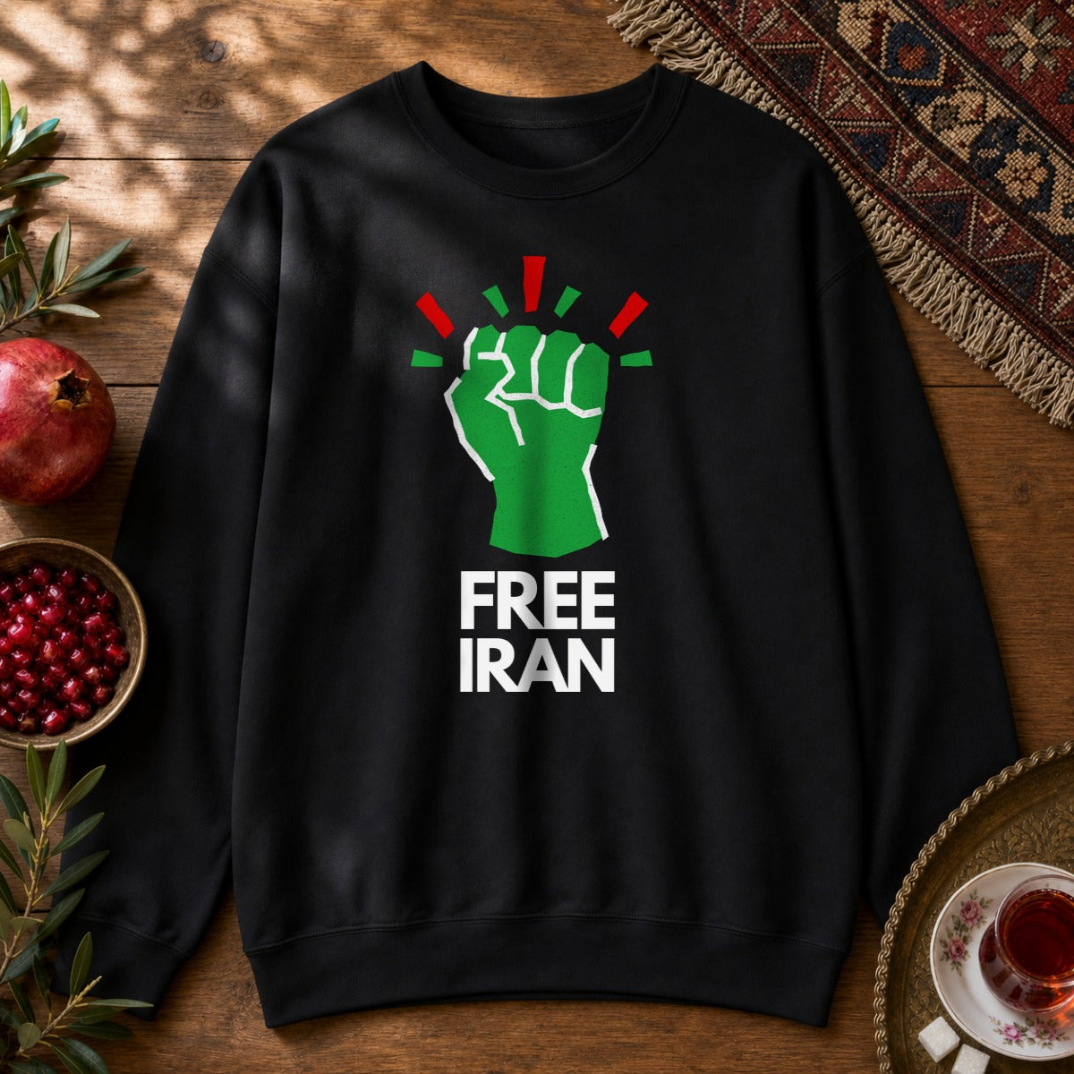 Free Iran Sweatshirt - Black