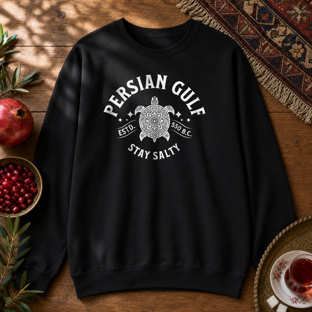 Persian Gulf Estd 550 BC Sweatshirt - Black