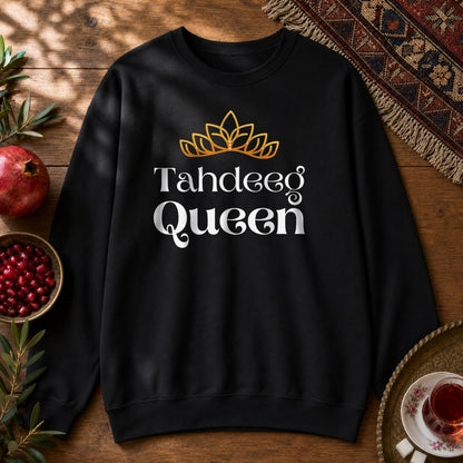 Tahdeeg Queen Sweatshirt - Black
