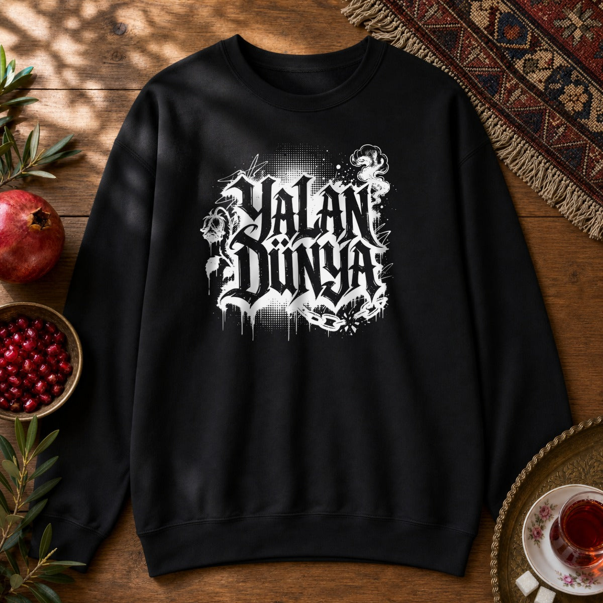 Yalan Dunya Sweatshirt - Black