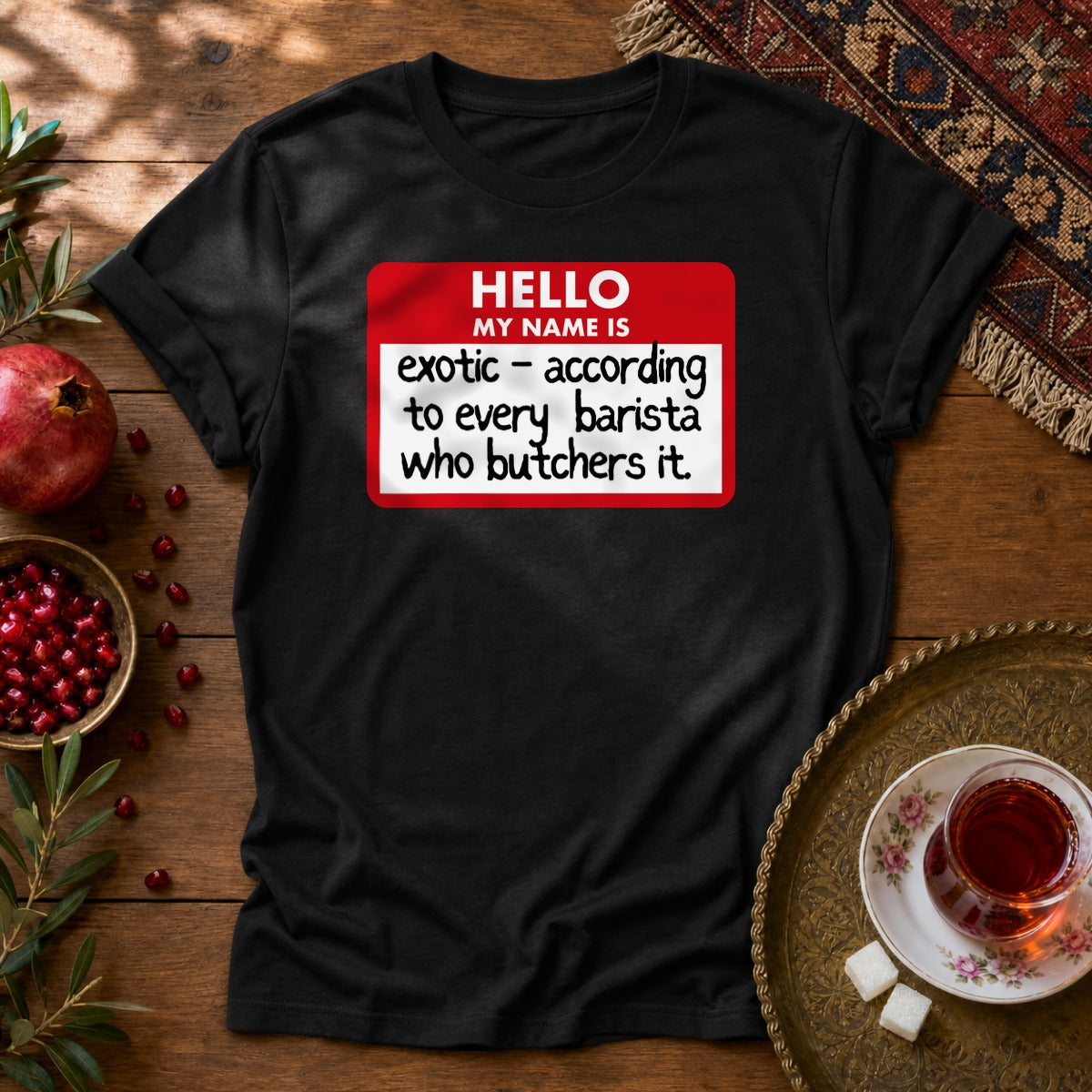 My Name Is Exotic Unisex T-Shirt - Black