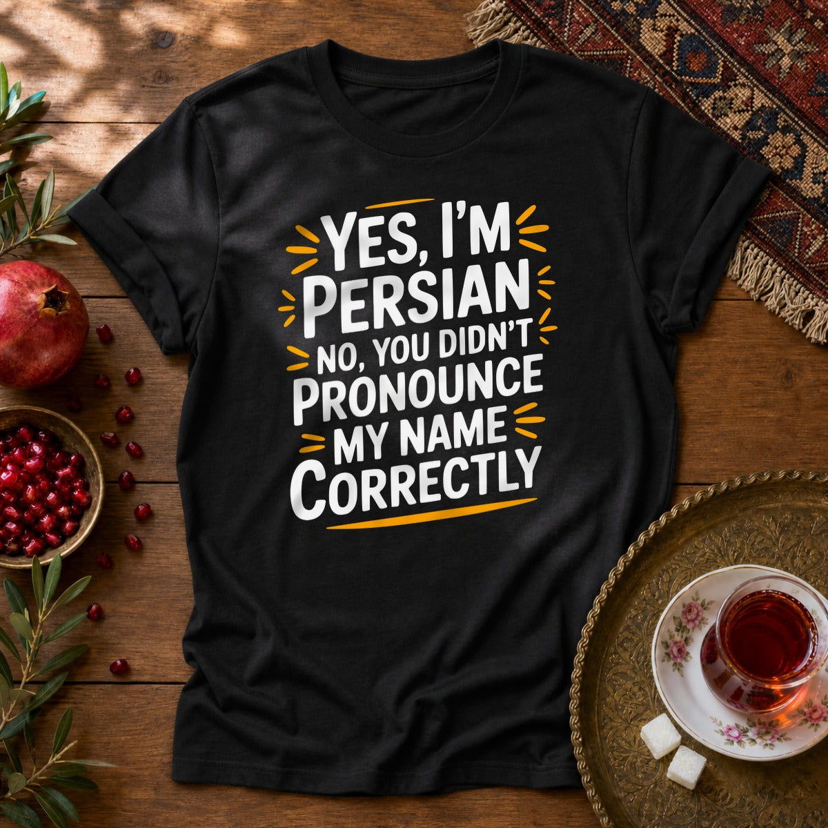 Yes, I'm Persian Unisex T-Shirt - Black