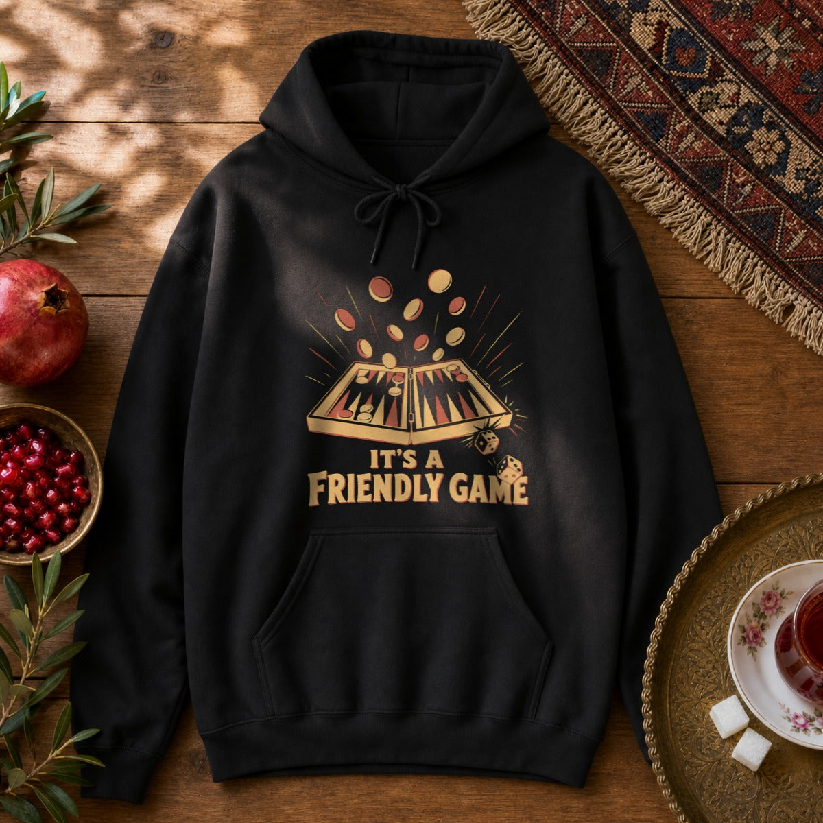 It's a Friendly Game Hoodie - Black