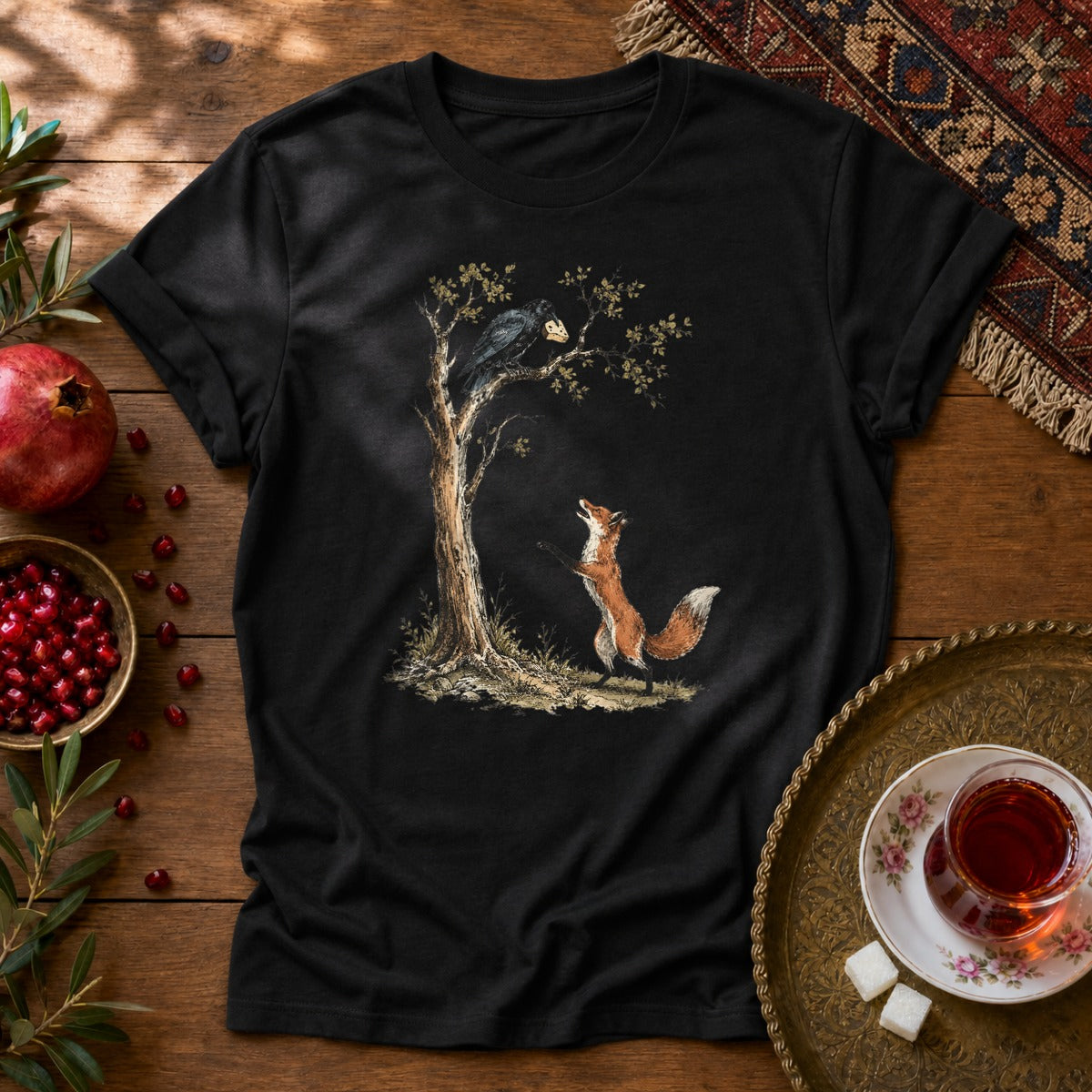 Roobah va Kalagh Unisex T-Shirt - Black
