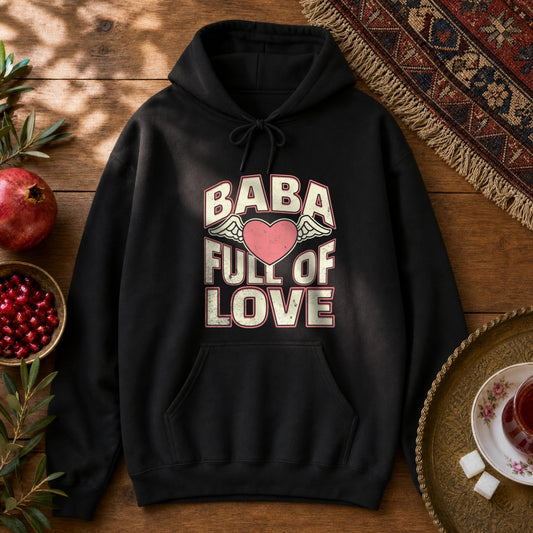 Baba Full of Love Hoodie - Black
