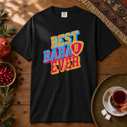 Best Baba Ever - Shield Premium Tee - Black