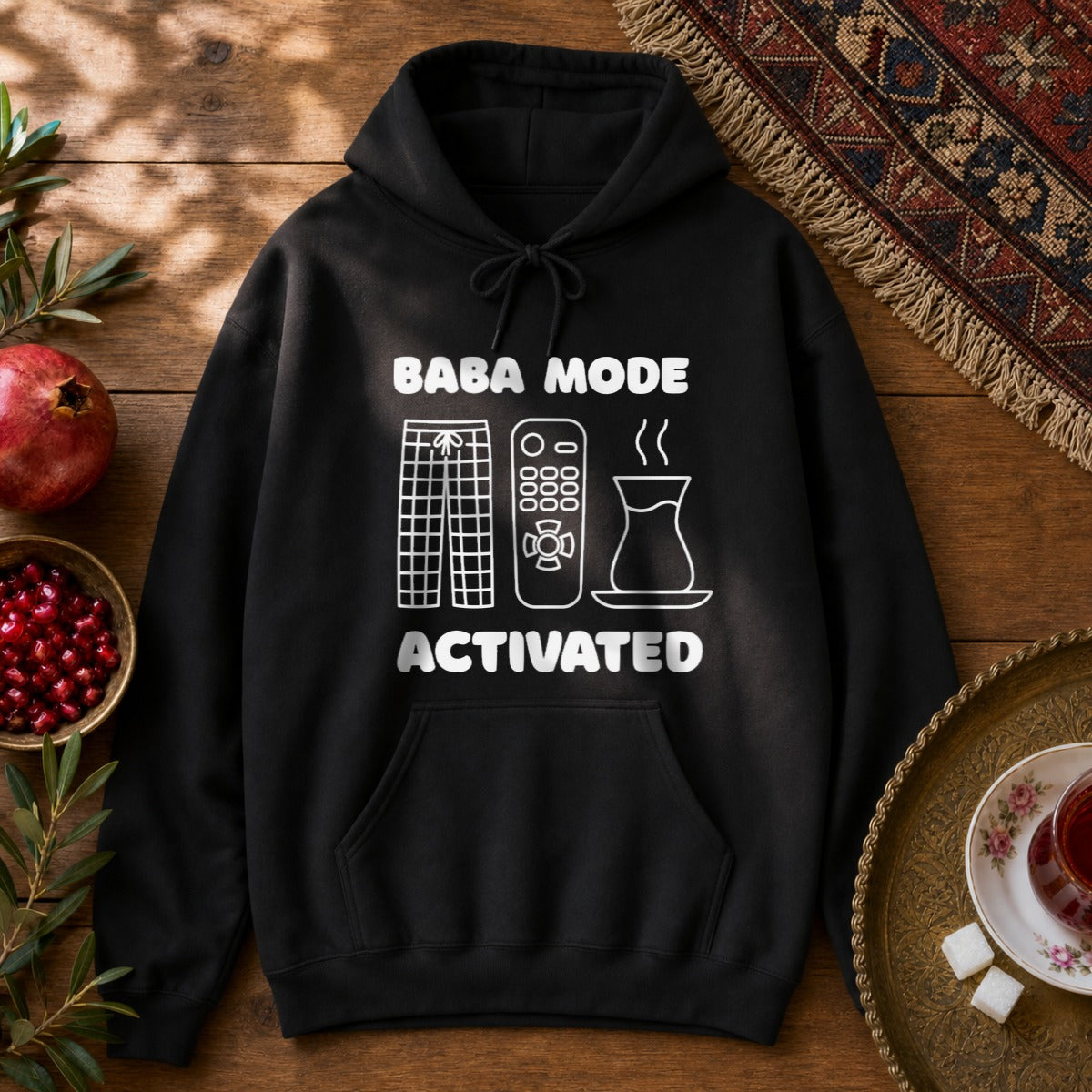 Baba Mode Activated Hoodie - Black