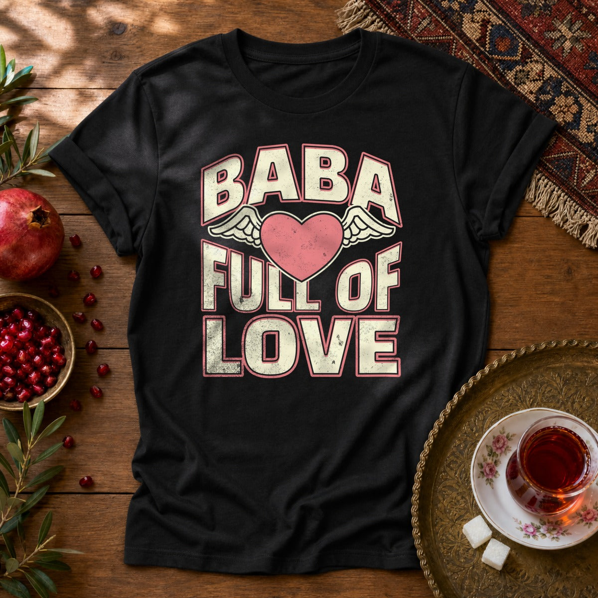 Baba Full of Love Unisex T-Shirt - Black