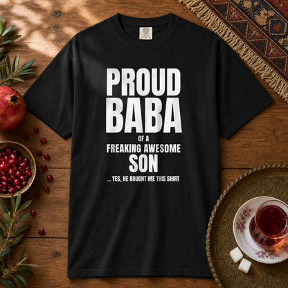 Proud Baba of a Son Premium Tee - Black