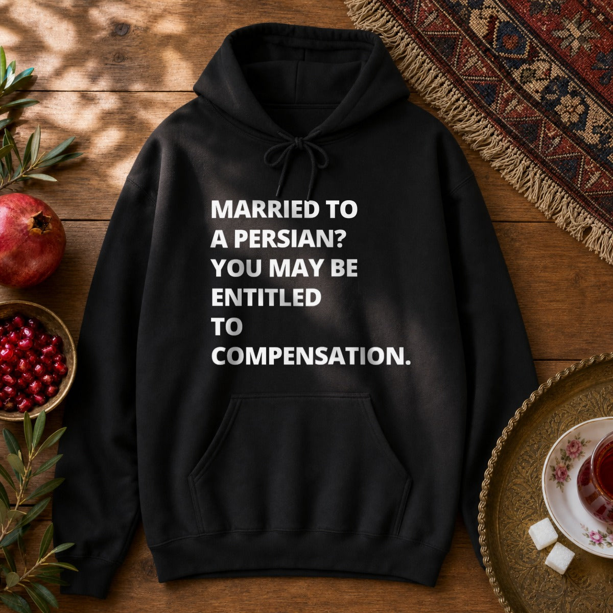 Married to a Persian? Hoodie - Black