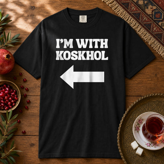 I'm with Koskhol - Right Premium Tee - Black
