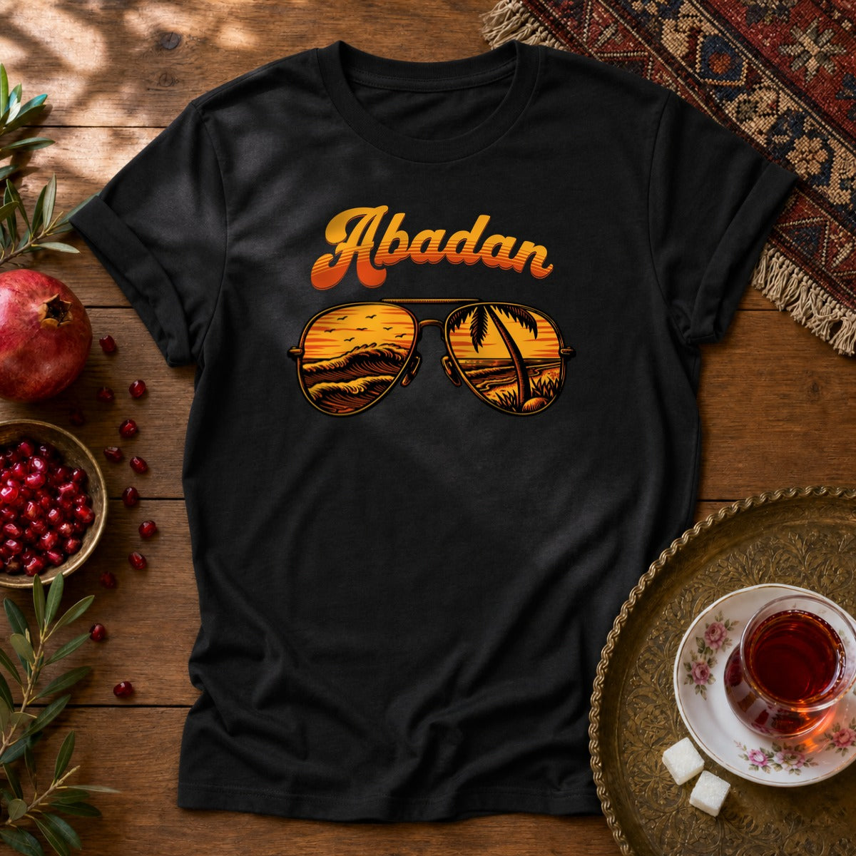 Abadan Sunglasses Unisex T-Shirt - Black