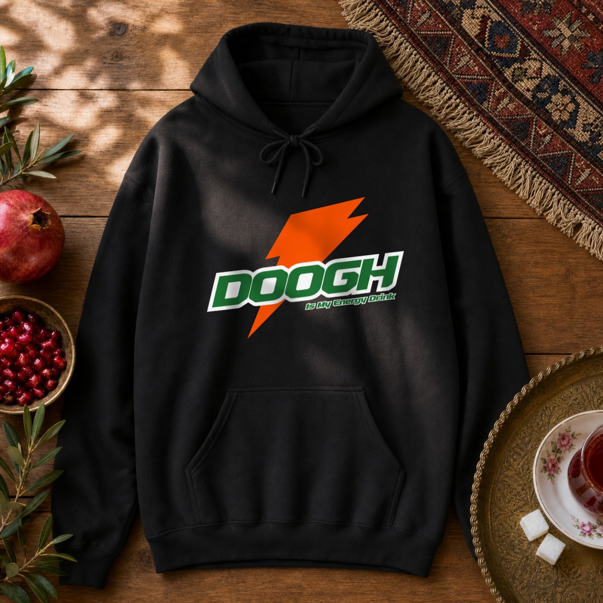 Doogh is My Energy Drink Hoodie - Black