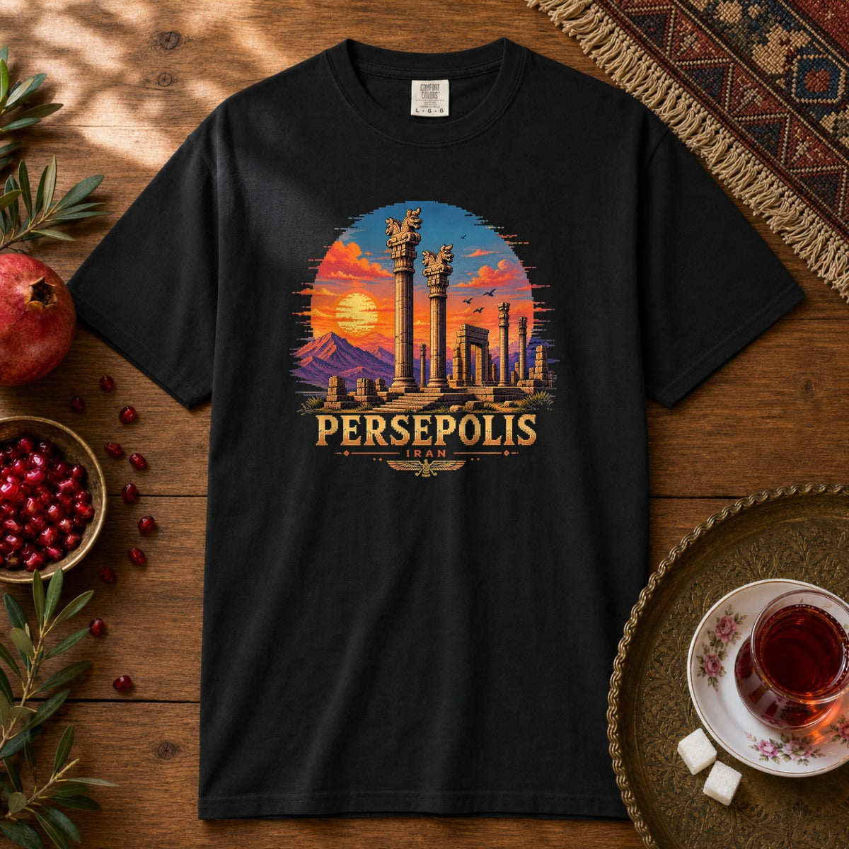 Persepolis - Pixel Art Premium Tee - Black