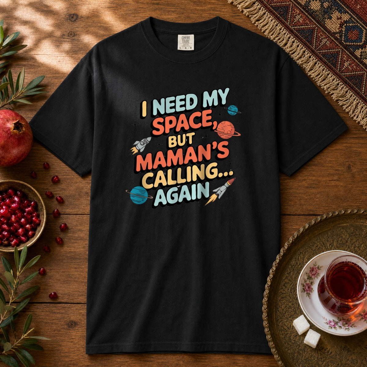 I Need My Space Premium Tee - Black