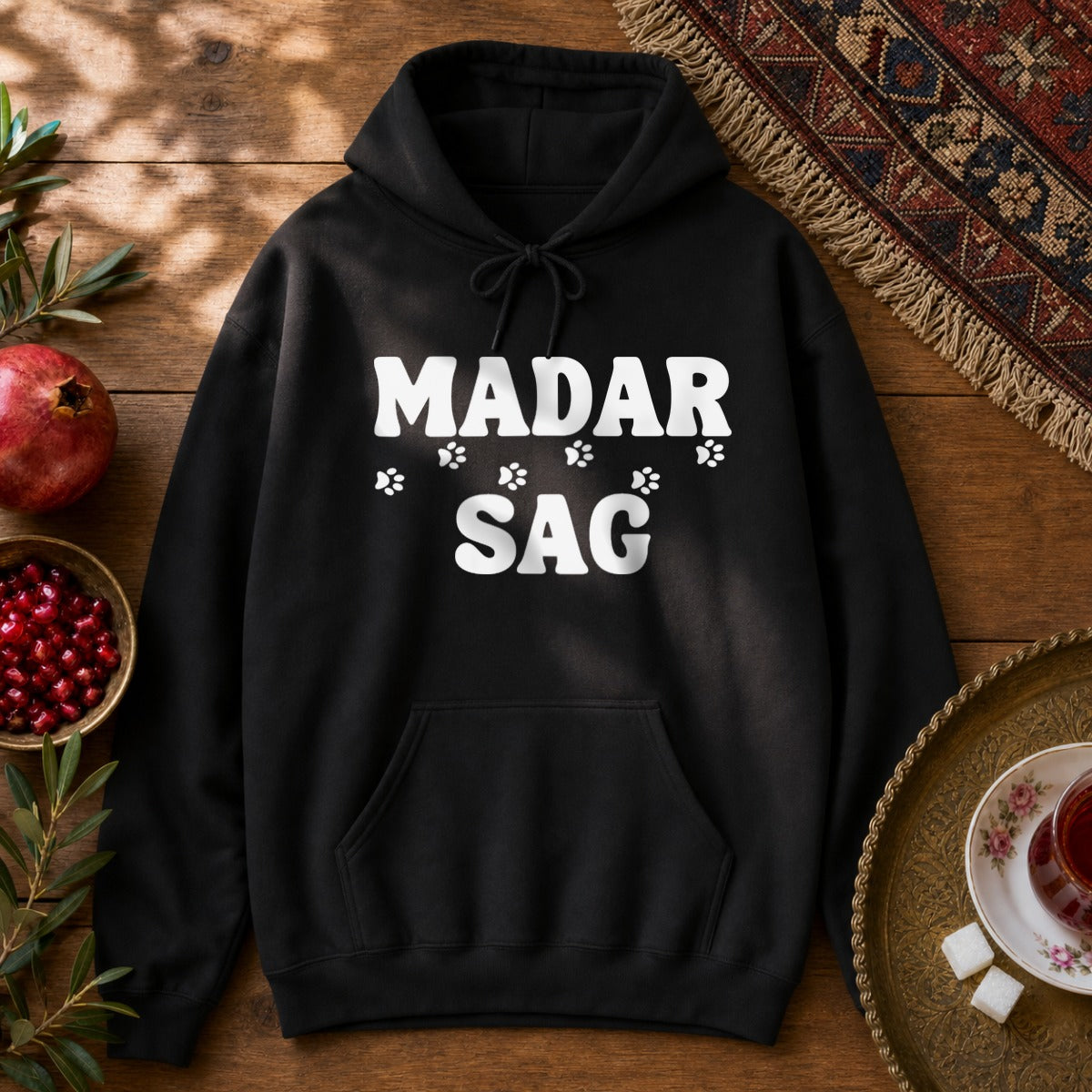 Madar Sag Hoodie - Black