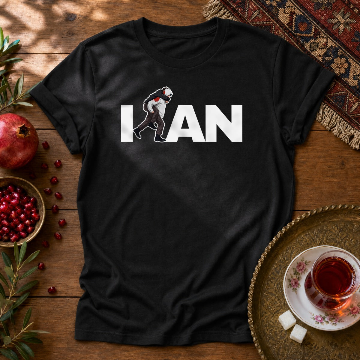 Iran's Fighter (Hamid Mahdavi) Unisex T-Shirt - Black