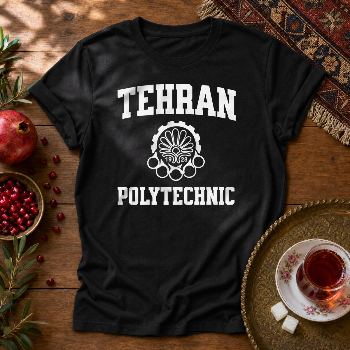 Tehran Polytechnic Unisex T-Shirt - Black