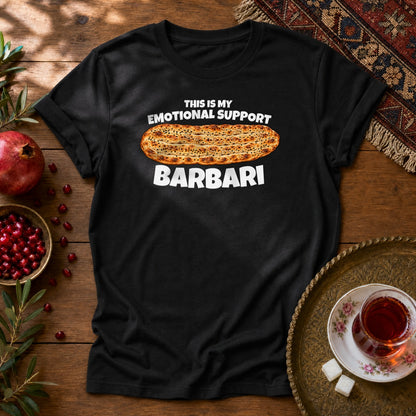 Emotional Support Barbari Unisex T-Shirt - Black