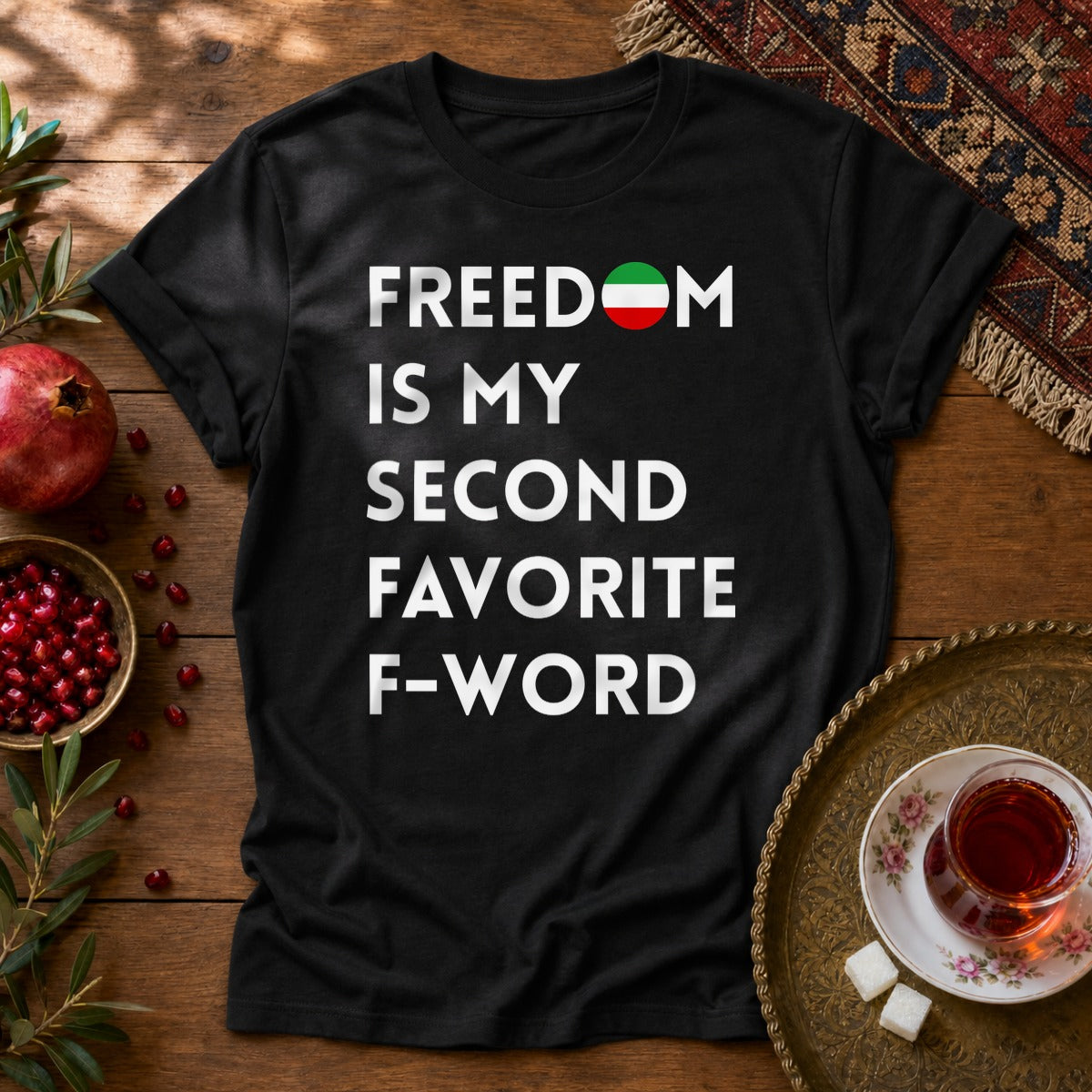 Freedom is my Second Favorite F-word Unisex T-Shirt - Black