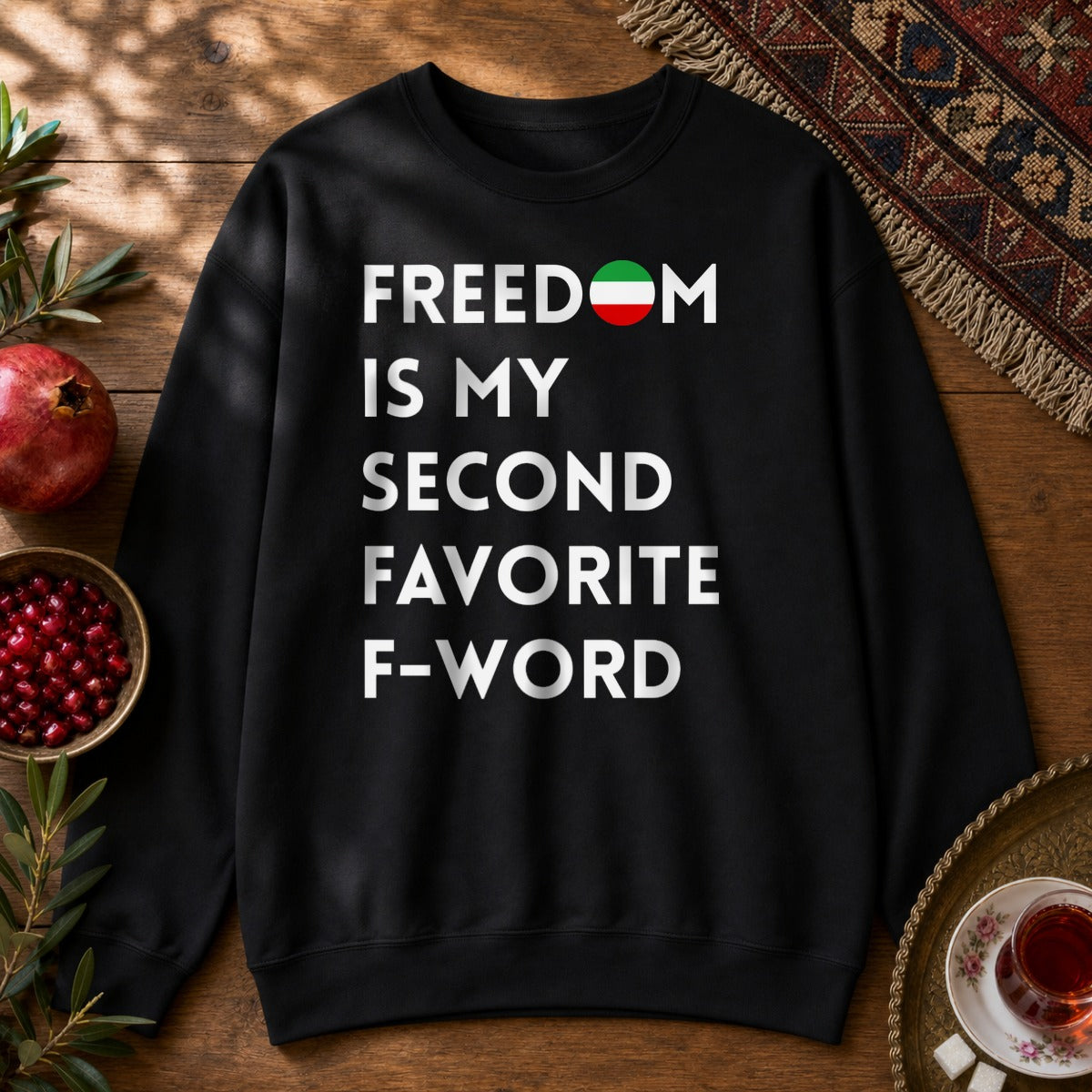 Freedom is my Second Favorite F-word Sweatshirt - Black