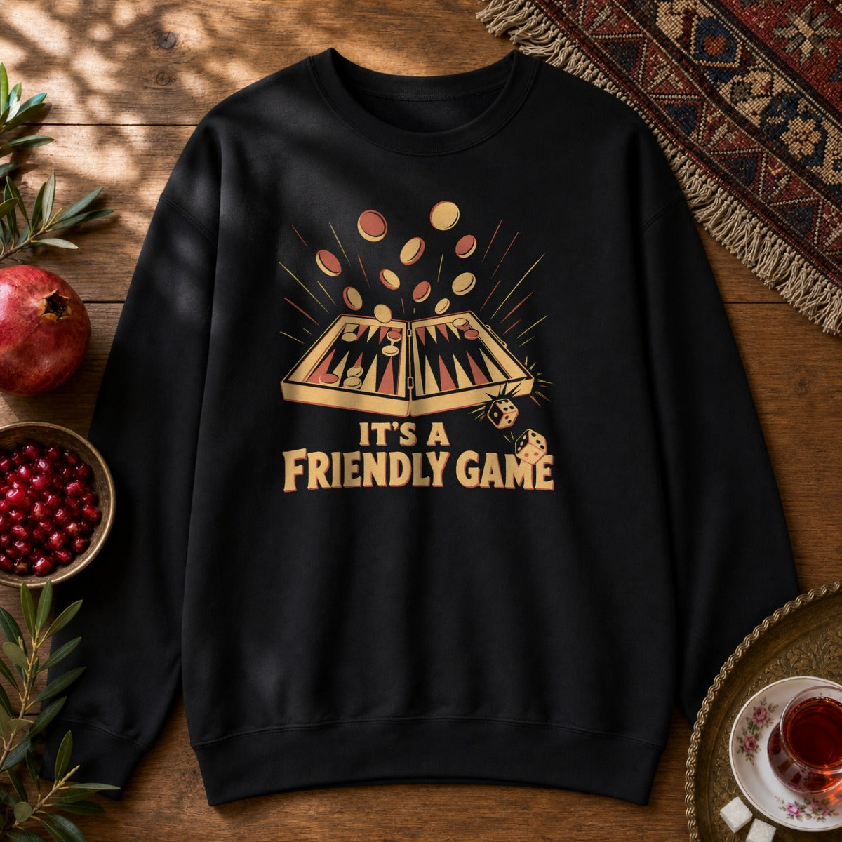 It's a Friendly Game Sweatshirt - Black