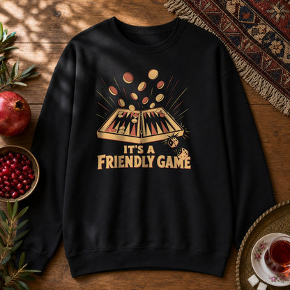 It's a Friendly Game Sweatshirt - Black