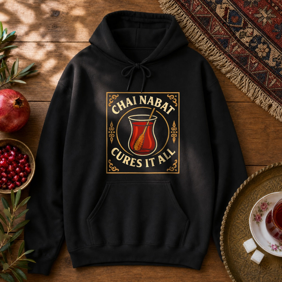 Chai Nabat Cures it All Hoodie - Black