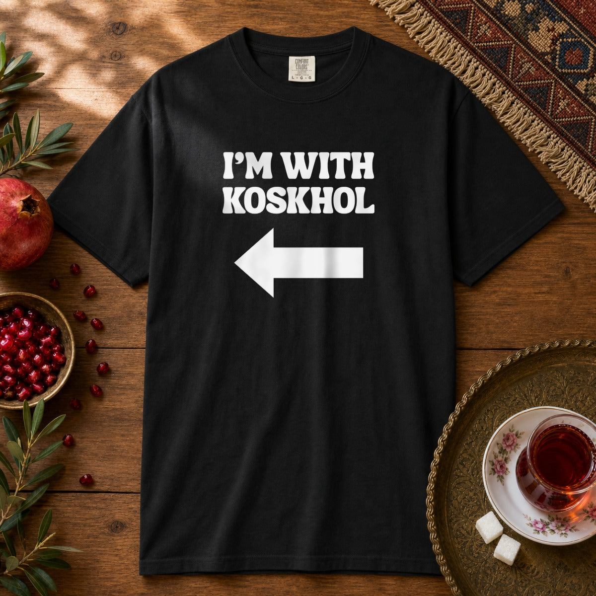 I'm with Koskhol - Right Premium Tee - Black