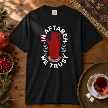 In Aftabeh We Trust Premium Tee - Black