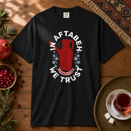 In Aftabeh We Trust Premium Tee - Black