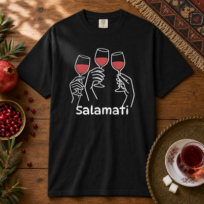 Salamati Wine Premium Tee - Black