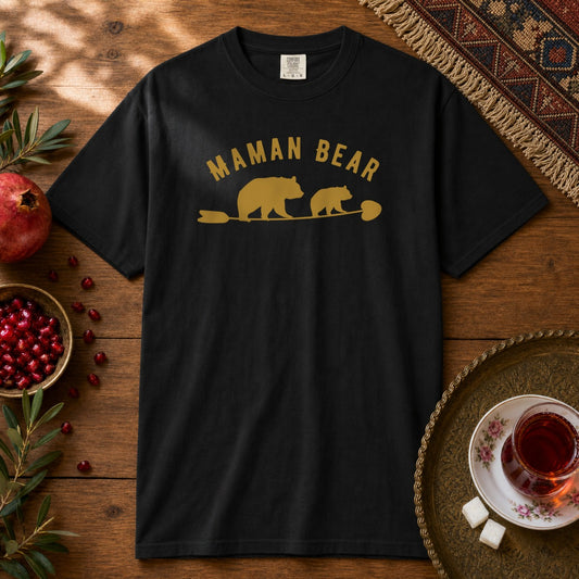 Maman Bear Premium Tee - Black