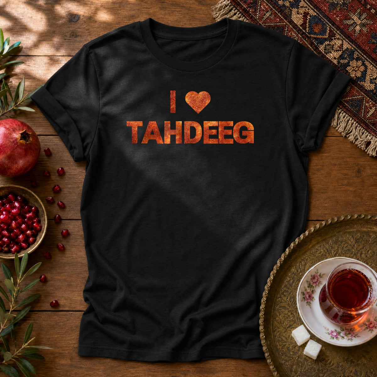 I Love Tahdeeg Unisex T-Shirt - Black