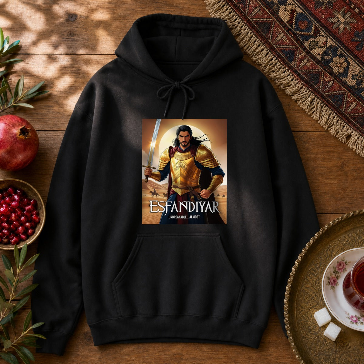 Esfandiyar Unbreakable ... Almost Hoodie - Black