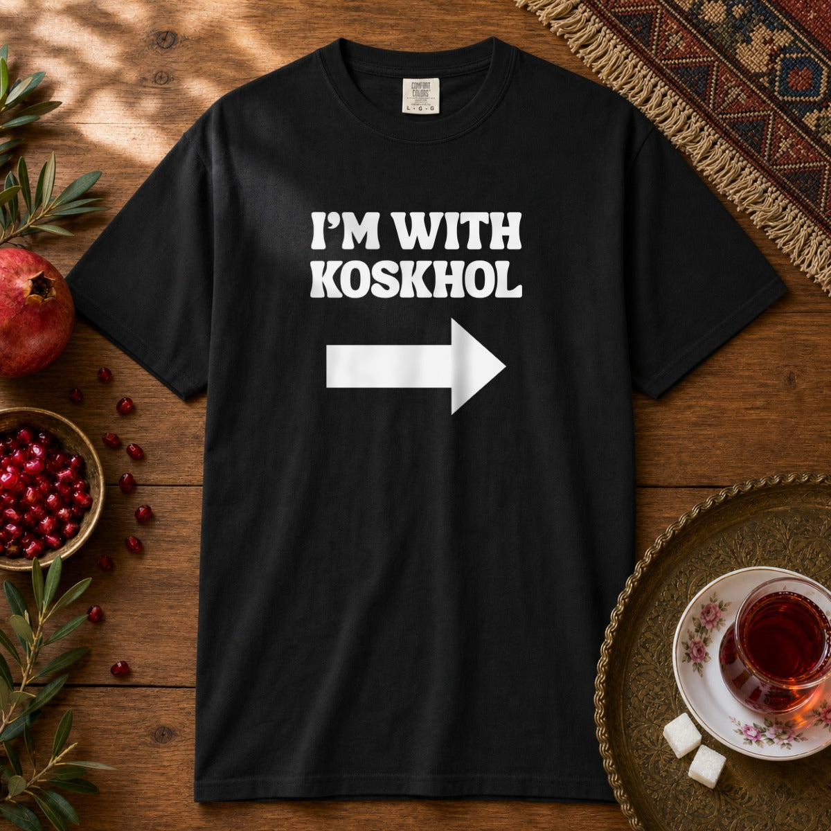 I'm with Koskhol - Left Premium Tee - Black