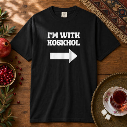 I'm with Koskhol - Left Premium Tee - Black