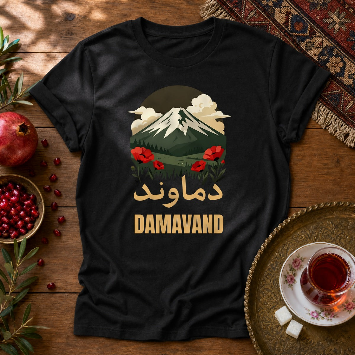 Damavand Dream Unisex T-Shirt - Black