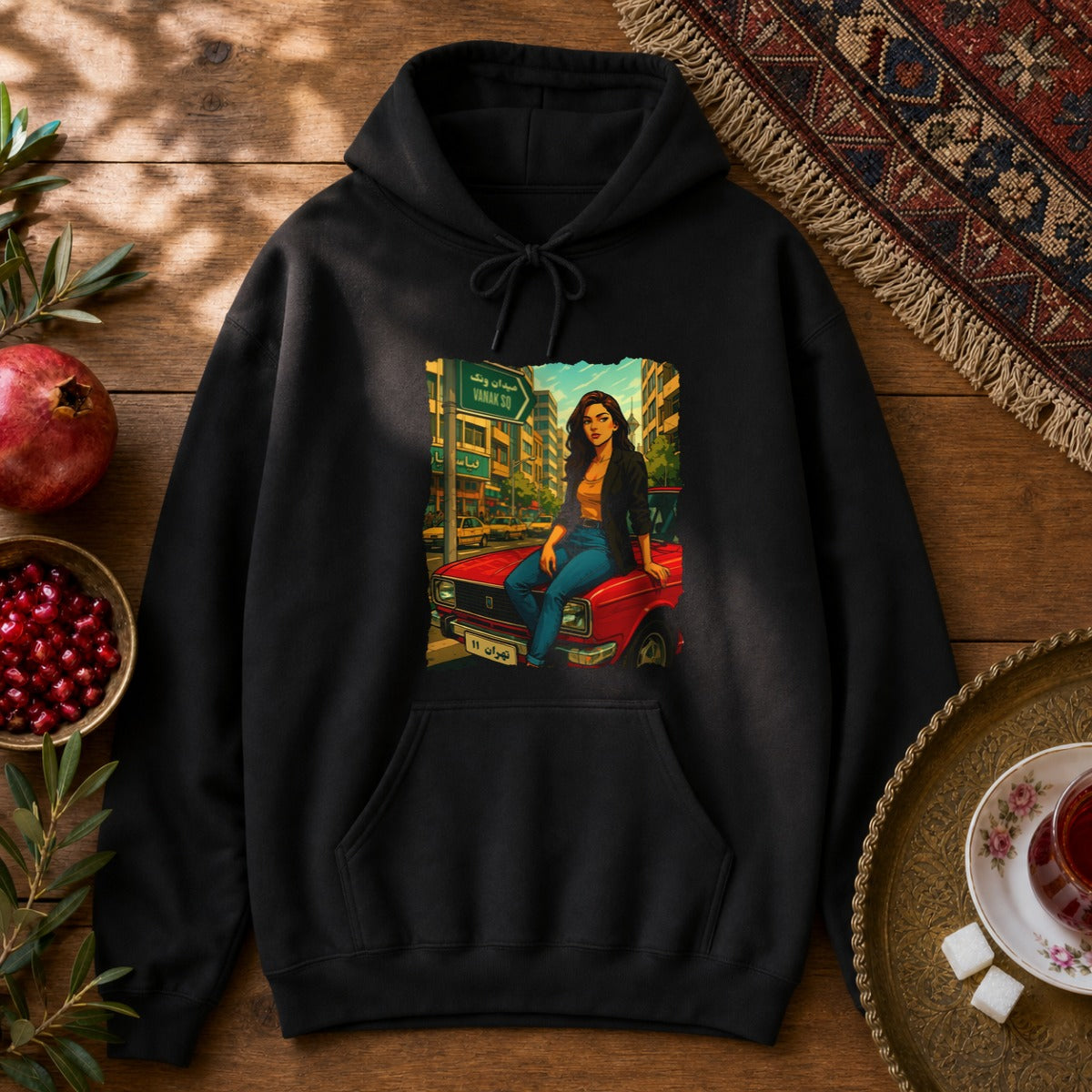 Paykan Girl Hoodie - Black