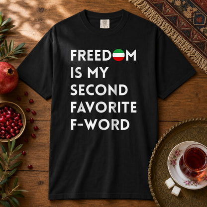 Freedom is my Second Favorite F-word Premium Tee - Black
